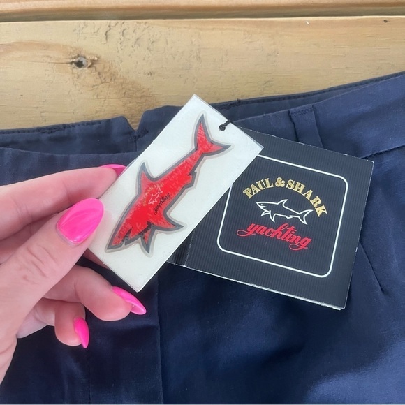 Paul and Shark NWT Yachting pants Navy Blue Chino Pants Womens 8 42 - Picture 8 of 11